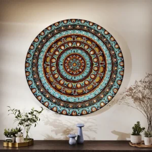 Celestial Bloom – 48" Mandala Wall Art