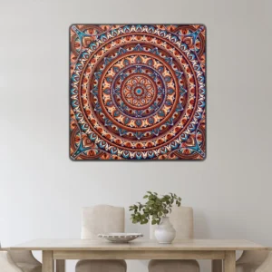 Earthbound Energy – 30" Vastu Square Mandala Wall Art
