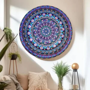 Amethyst Sky – 36" Mandala Wall Art