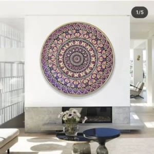 Blush Serenity – 36" Mandala Wall Art
