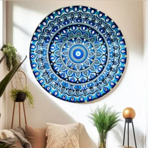 Guardian Eye – 30" Evil Eye Mandala Wall Art