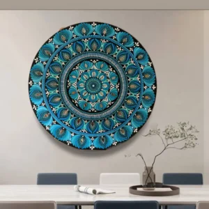 Ocean Whispers – 22" Mandala Wall Art